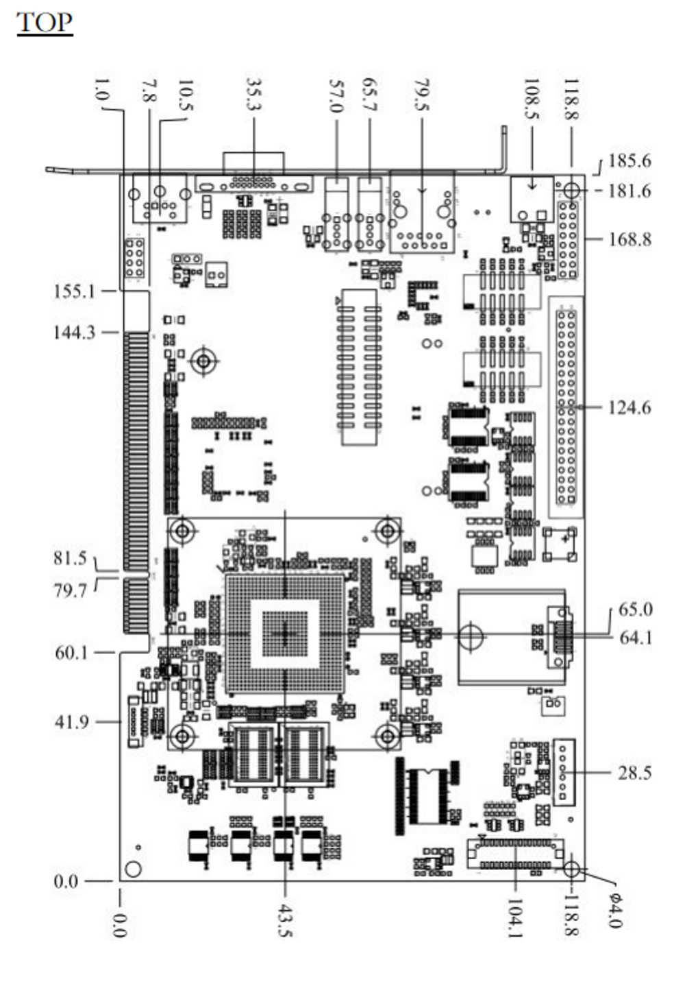Slot CPU VDX3-PCI-7S5E Top