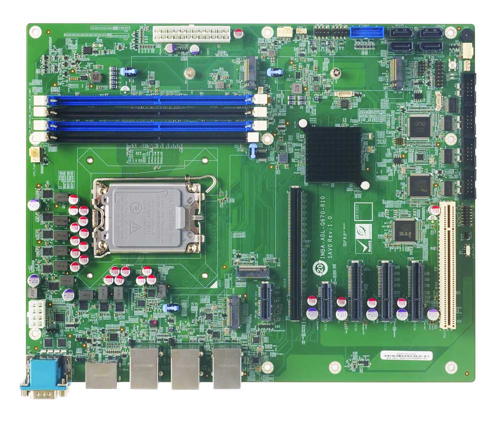 IMBA-ADL-Q670-R10 ATX-Mainboard front