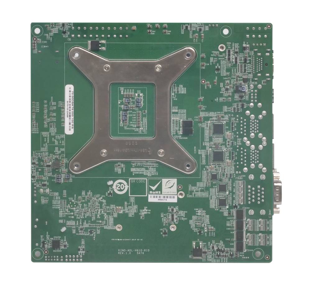 KINO-ADL-H610-R10 Mini ITX Board Back