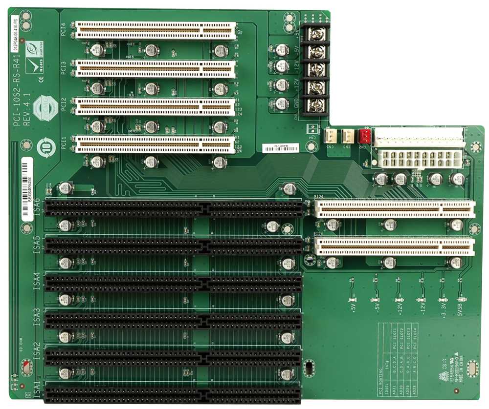 Backplane PCI-10S2-RS-R41 Top