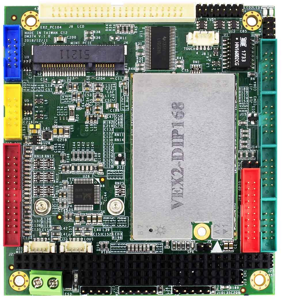 PC/104-Board VEX2-6454 mit-CPU-Modul