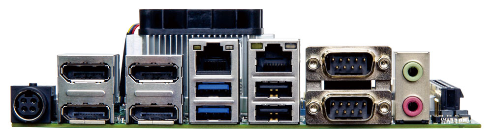 Mini-ITX-Mainboard gKINO-V1605B-R10 I/O