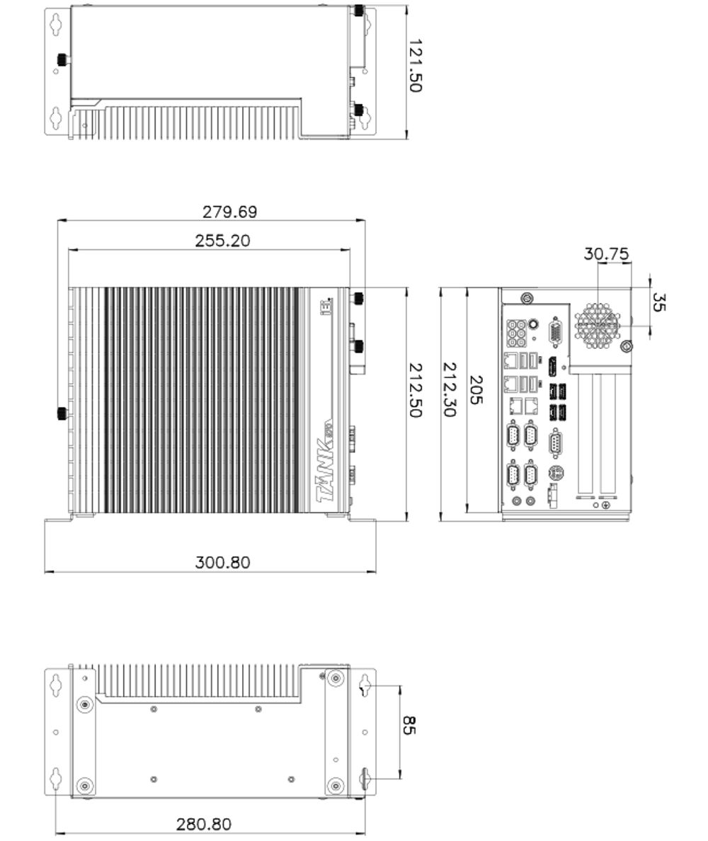Box-PC TANK-870-Q170i-i5/4G/2A-R11 Front