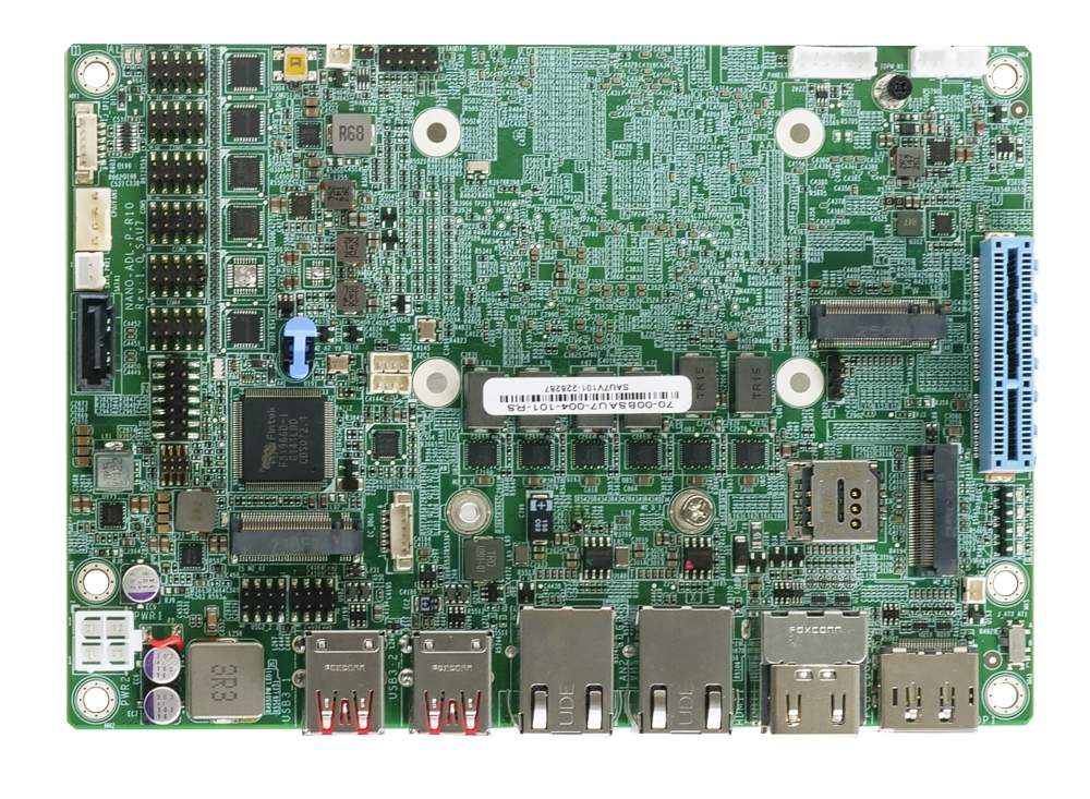 NANO-ADL-P-i3C-R10 Embedded Board front