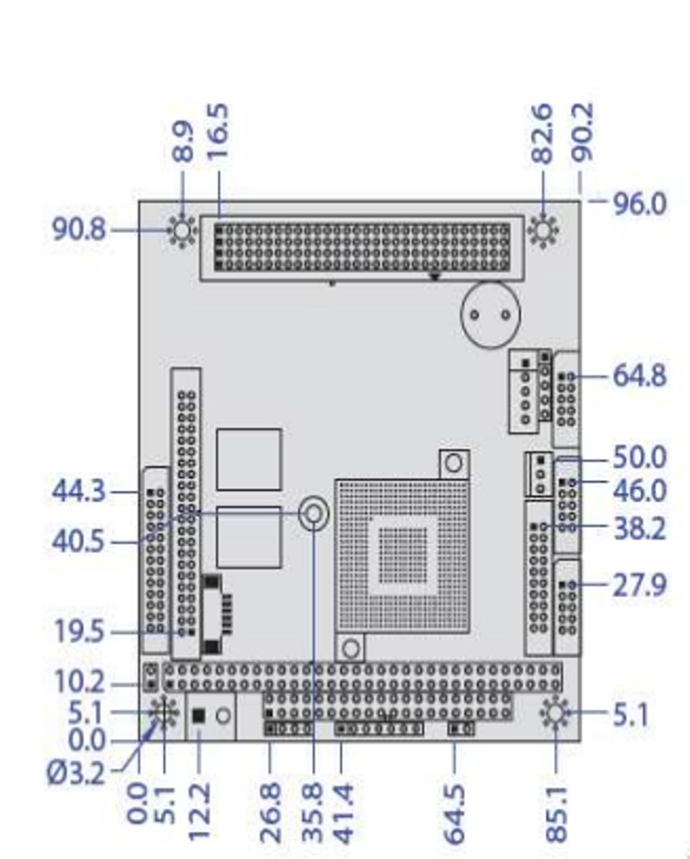 PC/104-Board VSX-6150-V2-PLUS front