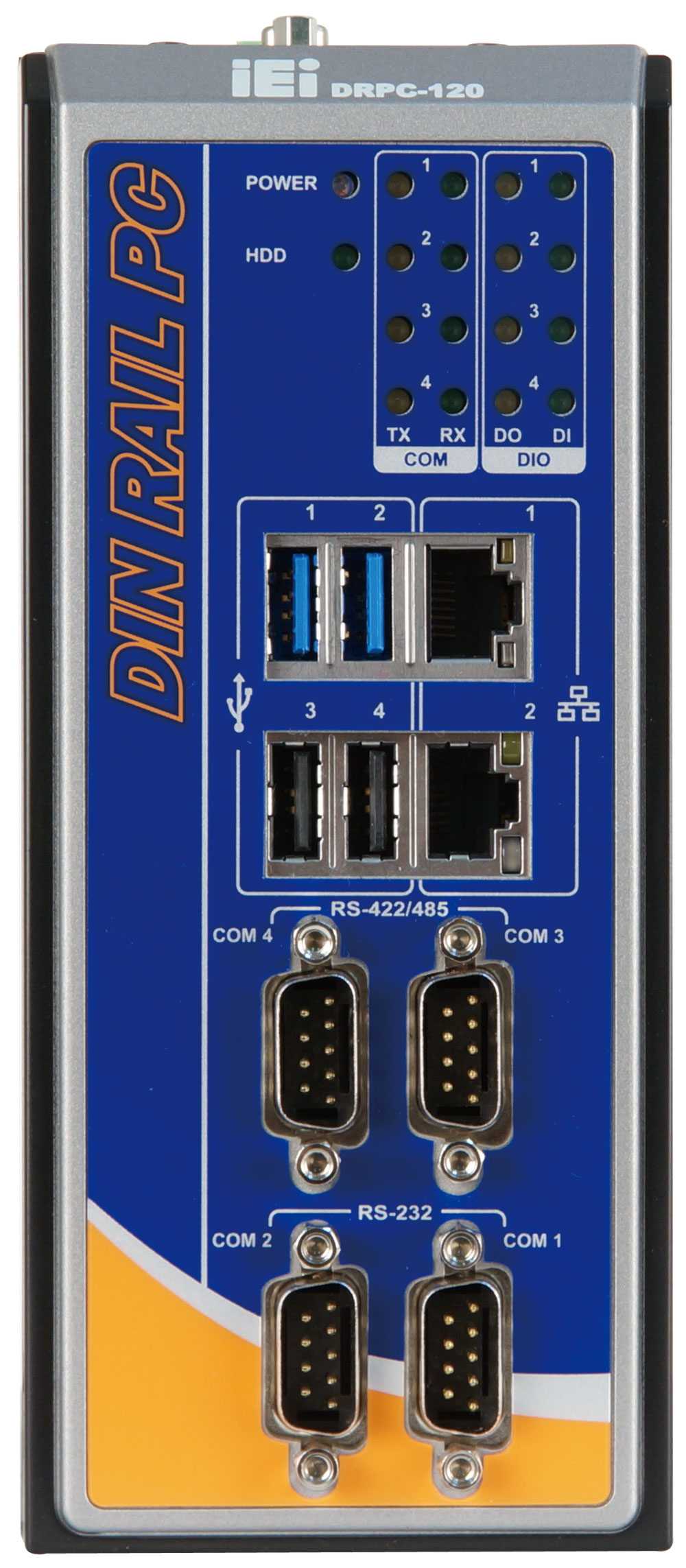 Box PC DRPC-120-BTi-E5-OLED/2G-R11 vorn